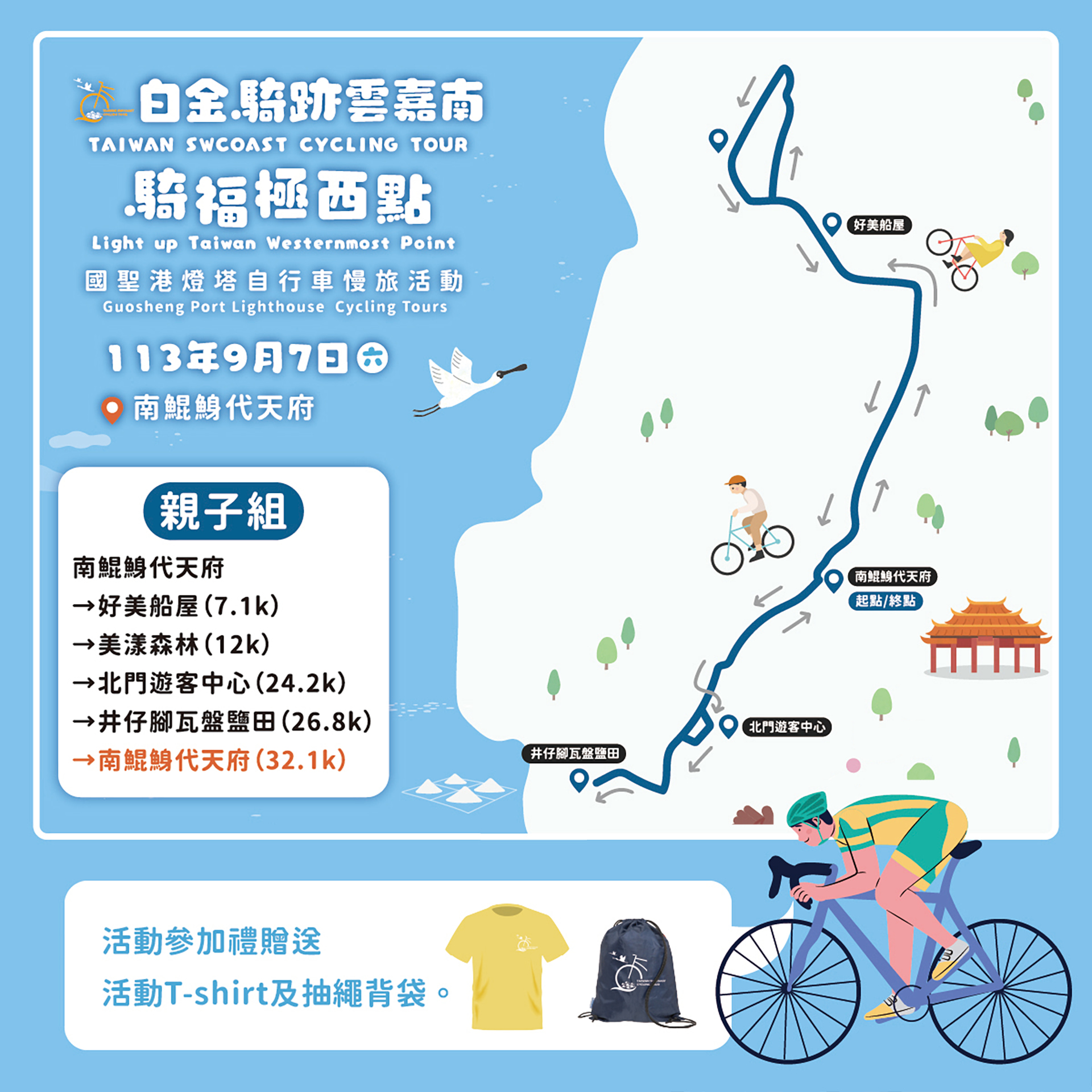 2024 騎福極西點 國聖港燈塔自行車慢旅活動 - 親子組 (32km)